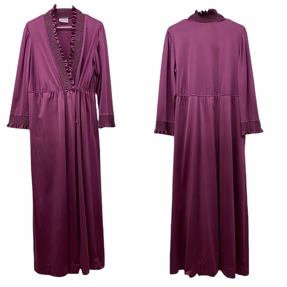 Vintage Intimates & Sleepwear Vintage Jcpenney Robe Satin Maxi Long
